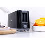 Edm Tostadora Ranura Larga Black Design 900W Negro/Acero con Funciones Calentar y Descongelar