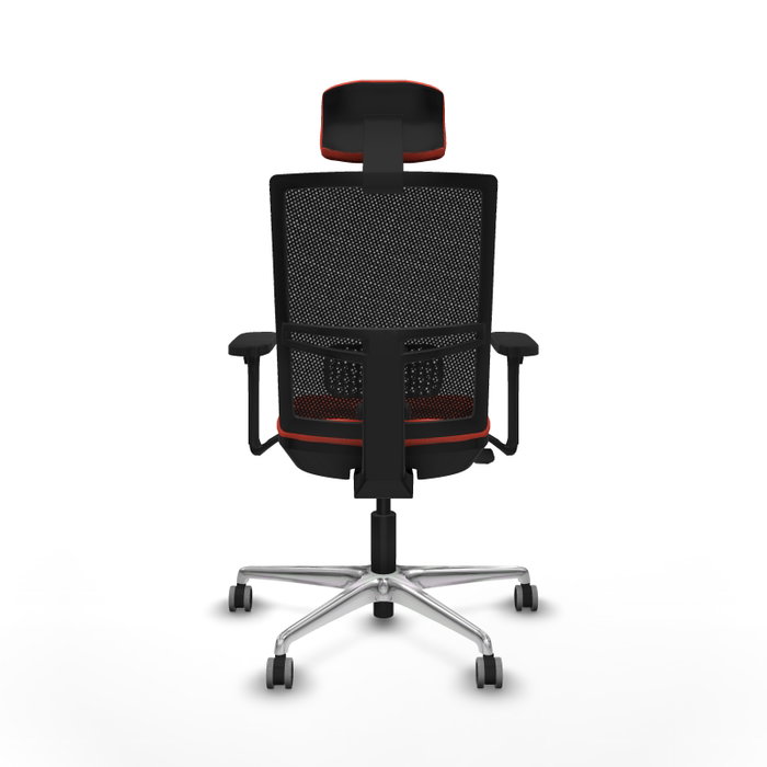 PIQUERAS Y CRESPO Silla de oficina Yunquera con mecanismo Sincro/Traslack Naranja oscuro y Negro