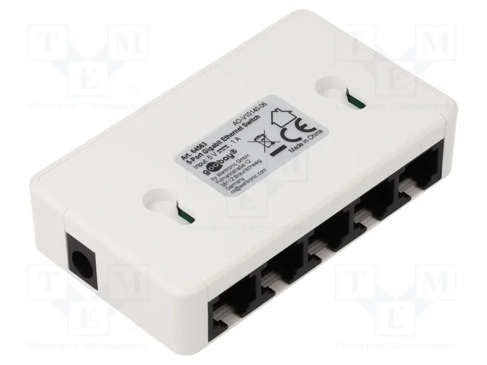 GOOBAY Switch Ethernet con 5 puertos RJ45