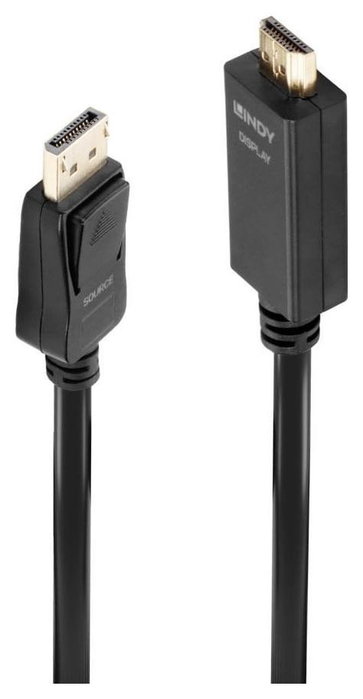 Lindy Cable DisplayPort a HDMI 10.2G 5m Negro