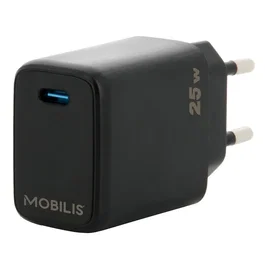 Mobilis Cargador de Pared 25 W con 1 USB-C Negro