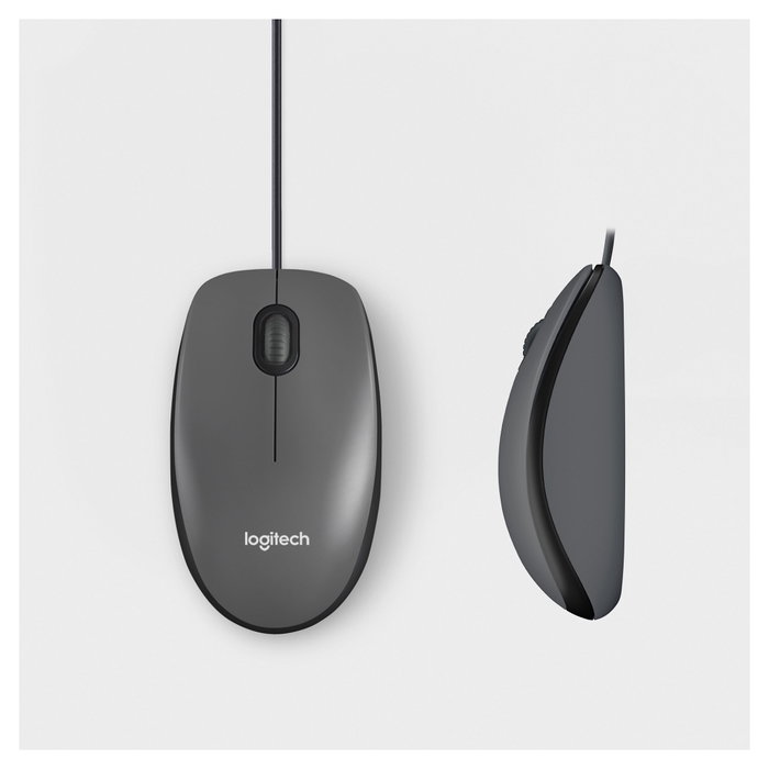 Logitech M100 Ratón Óptico USB Negro