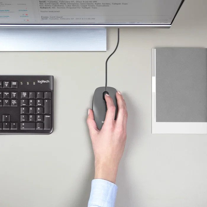 Logitech M100 Ratón Óptico USB Negro