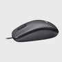 Logitech M100 Ratón Óptico USB Negro