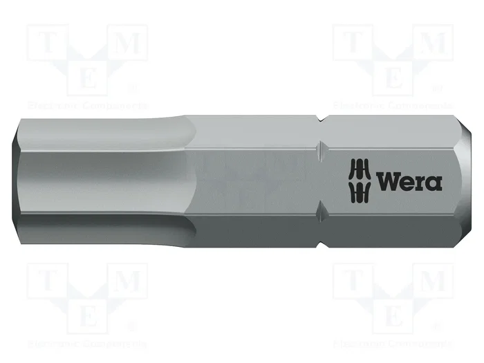 WERA Punta de destornillador hexagonal HEX 6mm 1/4 pulgada WERA Punta de destornillador hexagonal HEX 6mm 1/4 pulgada