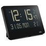 Braun BC 14 Reloj de pared digital negro con control por radio
