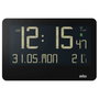 Braun BC 14 Reloj de pared digital negro con control por radio