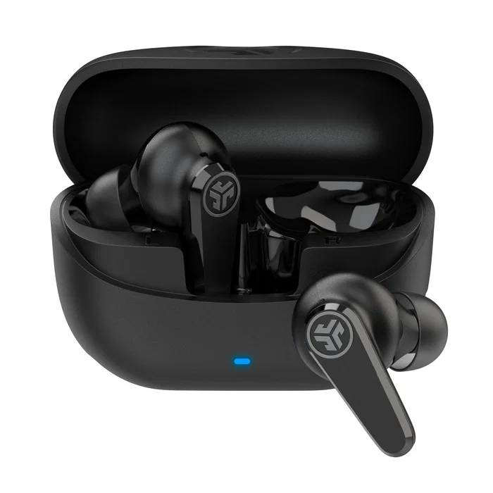 JLab Go Pods ANC Auriculares True Wireless Stereo (TWS) Bluetooth 5.4 con Reducción de Ruido Híbrida, Llamadas/Música, IP55, Estuche de Carga, Autonomía Hasta 26h, Color Negro JLab Go Pods ANC Auriculares True Wireless Stereo (TWS) Bluetooth 5.4 con Reducción de Ruido Híbrida, Llamadas/Música, IP55, Estuche de Carga, Autonomía Hasta 26h, Color Negro