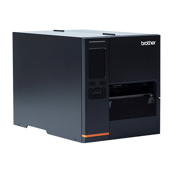 Brother TJ-4021TN Impresora de Etiquetas Industrial Térmica Directa/Transferencia Térmica de 4", 203 DPI, 254 mm/s, USB, LAN, Pantalla Táctil a Color de 3.5", Negro