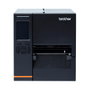 Brother TJ-4021TN Impresora de Etiquetas Industrial Térmica Directa/Transferencia Térmica de 4", 203 DPI, 254 mm/s, USB, LAN, Pantalla Táctil a Color de 3.5", Negro