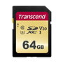 Transcend SDXC 500S 64 GB Clase 10 UHS-I U3 V30