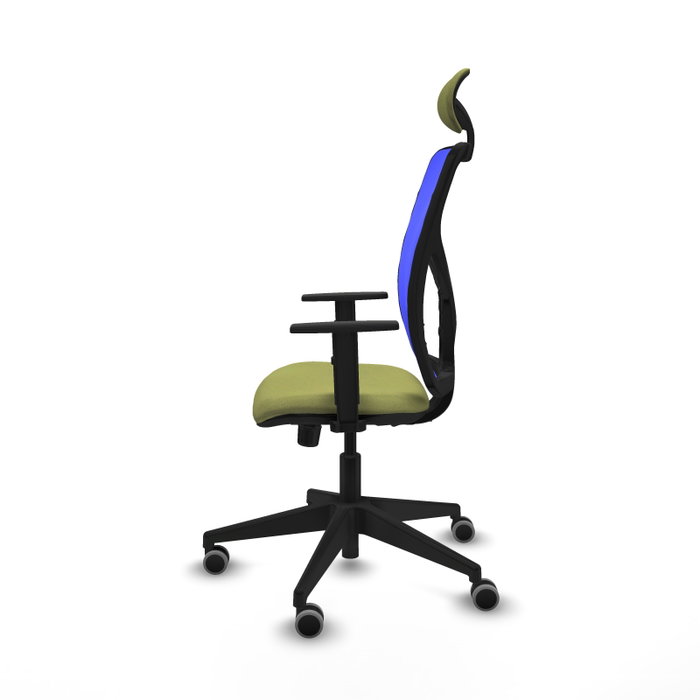PIQUERAS Y CRESPO Silla de oficina Motilla con mecanismo Sincro, Verde oliva y Azul PIQUERAS Y CRESPO Silla de oficina Motilla con mecanismo Sincro, Verde oliva y Azul