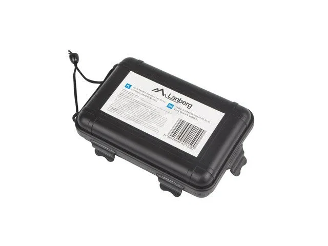 Lanberg NT-0404 Comprobador de Alimentación PoE Tester para Cable de Red RJ45 RJ11 BNC Coaxial, Negro/Azul, 9V