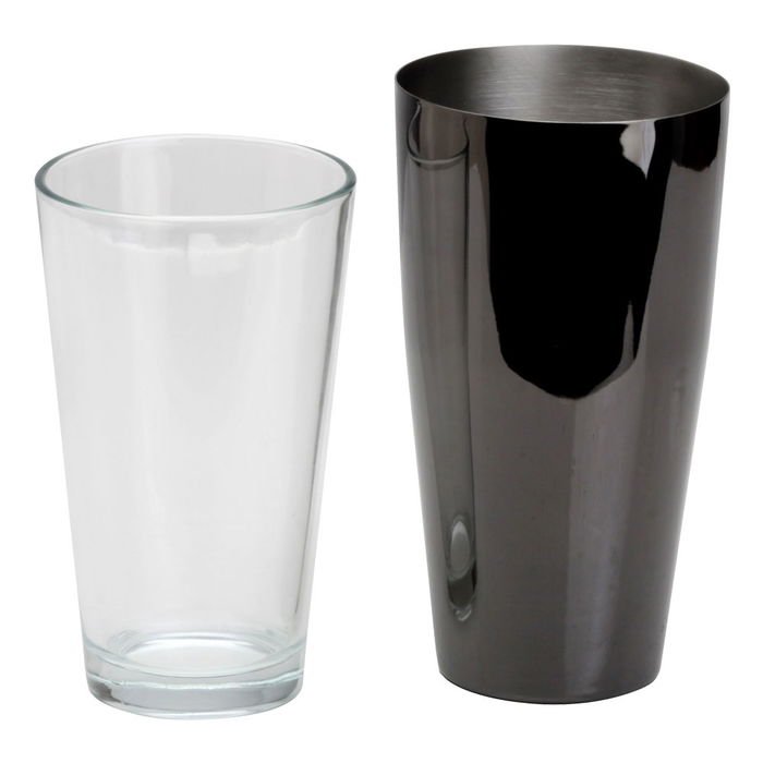 1946 Coctelera Boston 1946 700 ml de Acero Inoxidable Negro Plateado