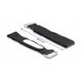 DeLOCK Bridas autoadherentes con lazo y campo de etiquetado Negro 203 x 20 mm (5 unidades)