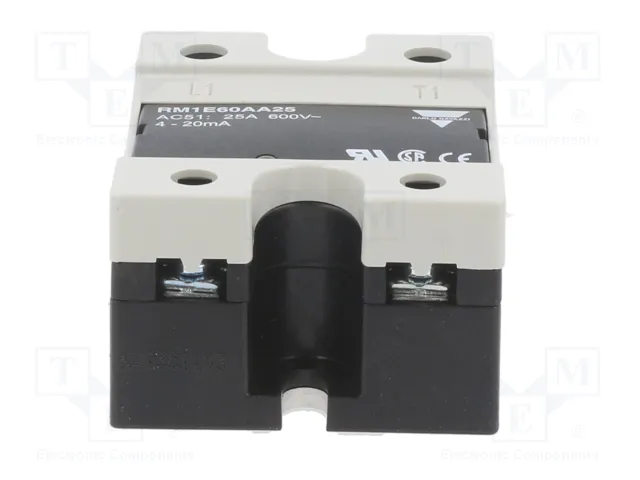 CARLO GAVAZZI RM1E60AA25 Relé de semiconductor 1-fásico 4÷20mA 25A 410÷660VAC