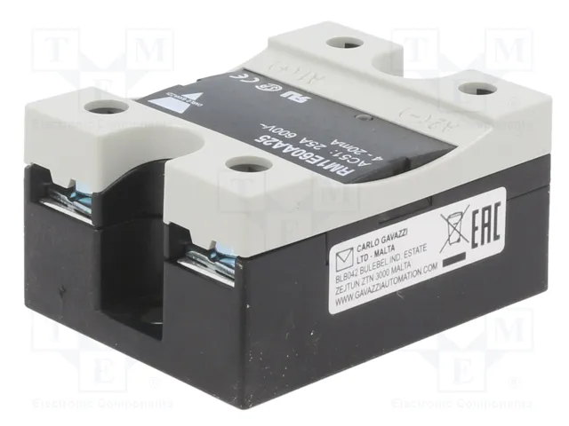 CARLO GAVAZZI RM1E60AA25 Relé de semiconductor 1-fásico 4÷20mA 25A 410÷660VAC