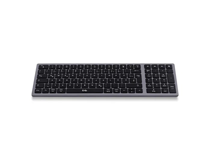 TNB iClick Teclado Bluetooth Recargable Ultradelgado Gris