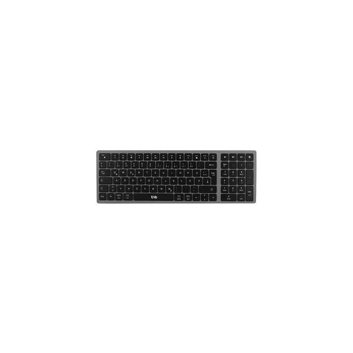 TNB iClick Teclado Bluetooth Recargable Ultradelgado Gris