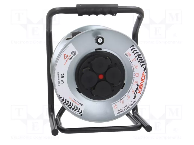 JONEX Prolongador de alimentación H07RN-F 3G2,5mm2 25m negro