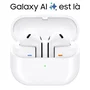 Samsung SAM8806095651880 Galaxy Buds3 Auriculares Inalámbricos con Reducción Activa de Ruido Blanco