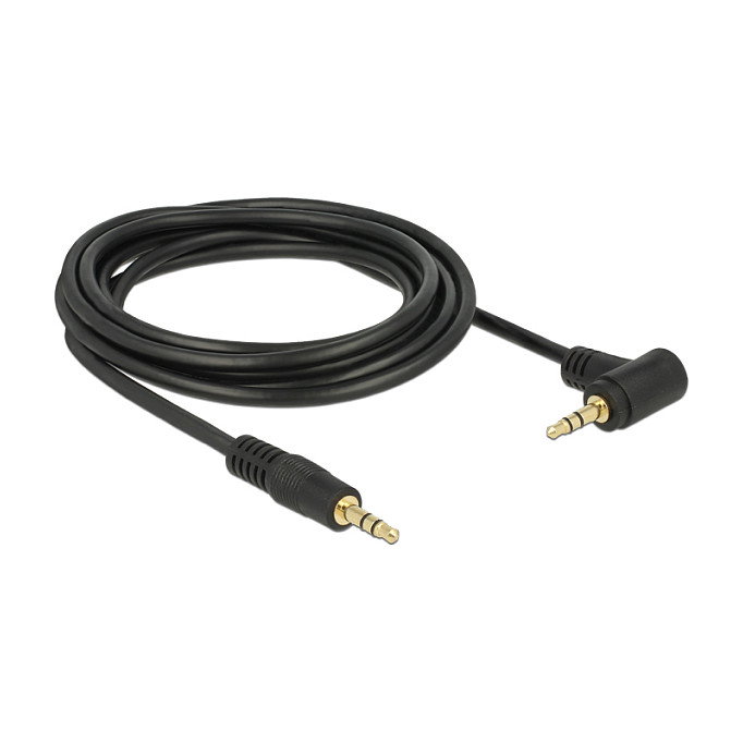 DeLOCK Cable de Audio 3,5 mm 3 Pin con Conector Angulado 3 m Negro DeLOCK Cable de Audio 3,5 mm 3 Pin con Conector Angulado 3 m Negro