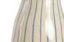 DKD Home Decor Jarrón de Gres con Rayas Crudo y Azul 16x16x40 cm