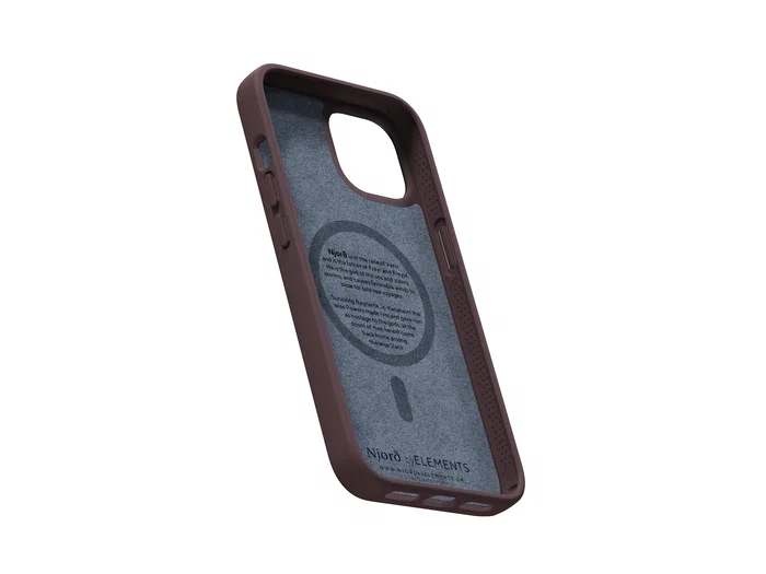 Njord Funda MagSafe para iPhone 14 en Piel Marrón Oscuro Njord Funda MagSafe para iPhone 14 en Piel Marrón Oscuro