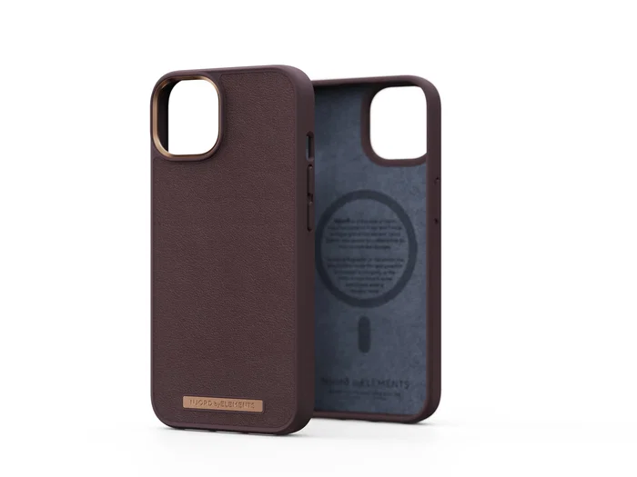 Njord Funda MagSafe para iPhone 14 en Piel Marrón Oscuro Njord Funda MagSafe para iPhone 14 en Piel Marrón Oscuro