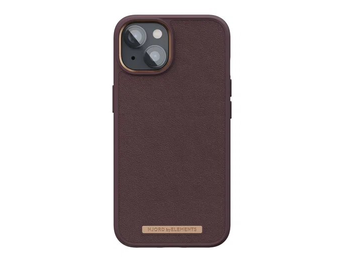 Njord Funda MagSafe para iPhone 14 en Piel Marrón Oscuro Njord Funda MagSafe para iPhone 14 en Piel Marrón Oscuro
