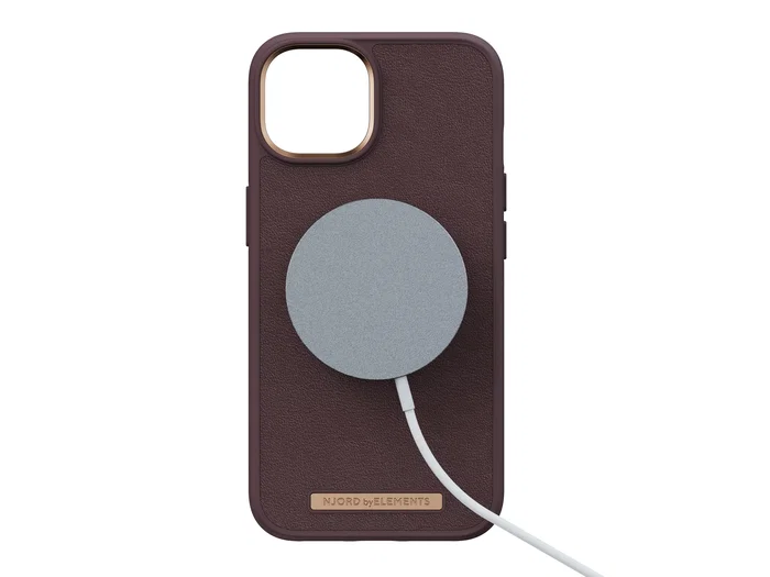 Njord Funda MagSafe para iPhone 14 en Piel Marrón Oscuro Njord Funda MagSafe para iPhone 14 en Piel Marrón Oscuro