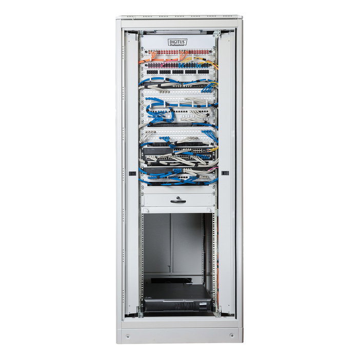 Digitus Armario de Red Unique 42HE Rack Independiente 42U 800x800 mm Gris, Capacidad 800 kg
