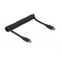 DeLOCK Cable USB espiral USB Type-C™ a USB Type-C™ 10 Gbps PD 3 A 85350