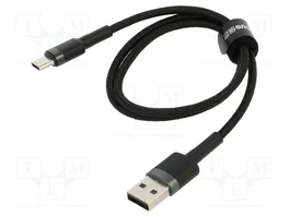 Baseus Cafule USB a USB-C 3A 0.5m gris y negro