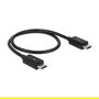 DeLOCK 83570 Cable USB 2.0 de 0.3 m, USB B Macho a USB B Macho para Compartición de Energía, Negro
