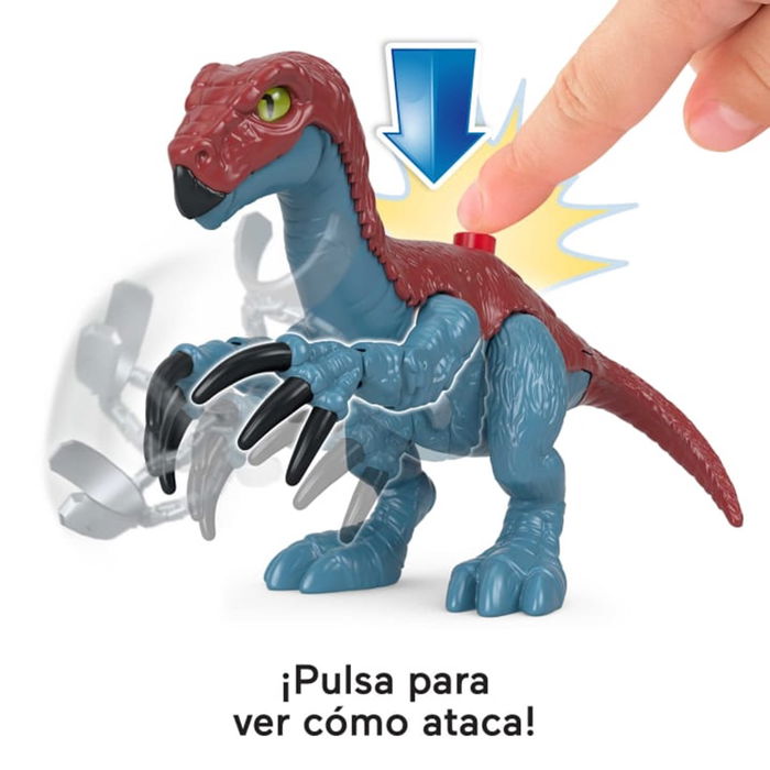 Mattel Figura Jurassic World Therizinosaurus con Owen