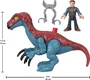Mattel Jurassic World Therizinosaurus con Owen de Imaginext GVV63