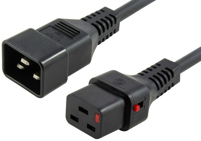 Microconnect Powercord C19 IEC Lock - C20 Negro 2m PC1285 Microconnect Powercord C19 IEC Lock - C20 Negro 2m PC1285