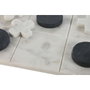DKD Home Decor Juego Tic Tac Toe de Piedra Blanco 30x30x1,5 cm