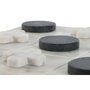 DKD Home Decor Juego Tic Tac Toe de Piedra Blanco 30x30x1,5 cm
