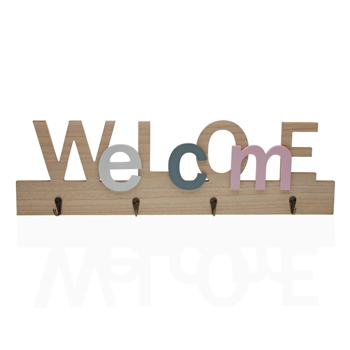 Cuelgallaves Welcome Versa Madera MDF 4 x 18 x 59,5 cm Cuelgallaves Welcome Versa Madera MDF 4 x 18 x 59,5 cm