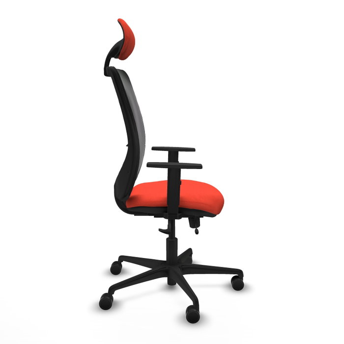 PIQUERAS Y CRESPO Silla de oficina Zulema Naranja oscuro y Negro