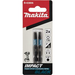 Makita Punta de Impacto T30x50mm Black, 2 piezas