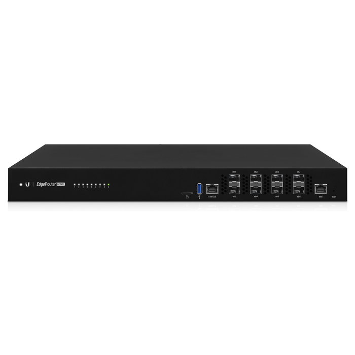 Ubiquiti EdgeRouter Infinity 10G, 8 Puertos SFP+, Tecnología de Enrutamiento 10Gbps, Montaje en Rack