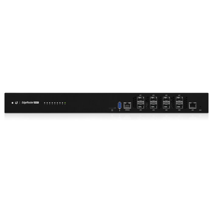 Ubiquiti EdgeRouter Infinity 10G, 8 Puertos SFP+, Tecnología de Enrutamiento 10Gbps, Montaje en Rack