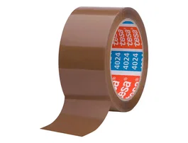 Tesa Cinta Adhesiva 4024 Precinto de Poliolefina Marrón para Embalaaje 66 m x 50 mm