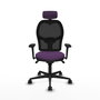 PIQUERAS Y CRESPO Silla de oficina Jorquera con mecanismo sincro, morado y negro