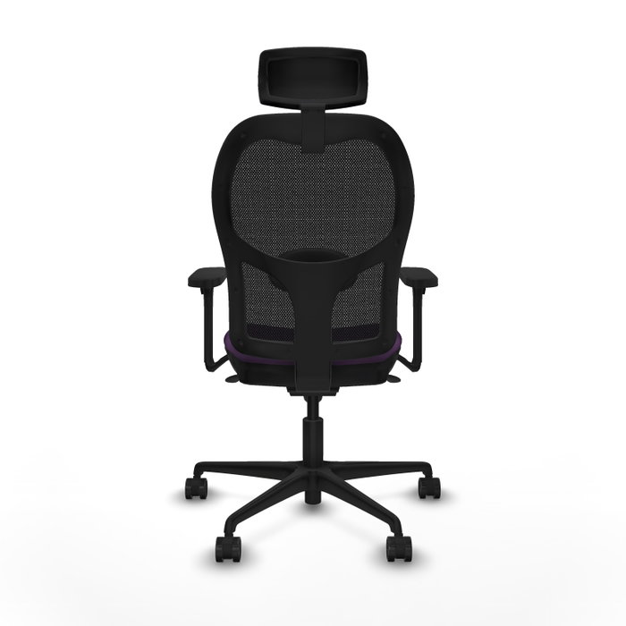 PIQUERAS Y CRESPO Silla de oficina Jorquera con mecanismo sincro, morado y negro