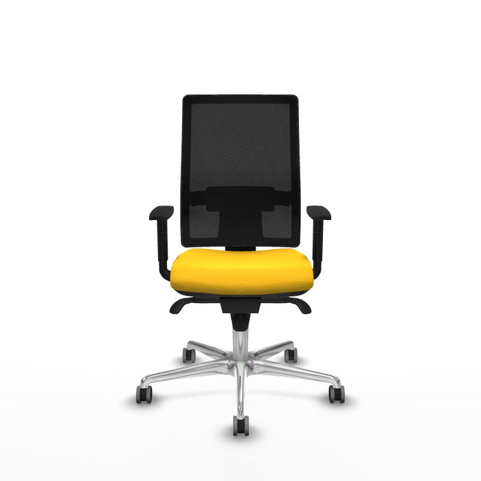 PIQUERAS Y CRESPO Silla de oficina Horna con mecanismo Sincro, Amarillo y Negro PIQUERAS Y CRESPO Silla de oficina Horna con mecanismo Sincro, Amarillo y Negro