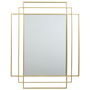 Home Deco Factory Espejo Art Deco Dorado Metal Lounge 70x3x97 cm